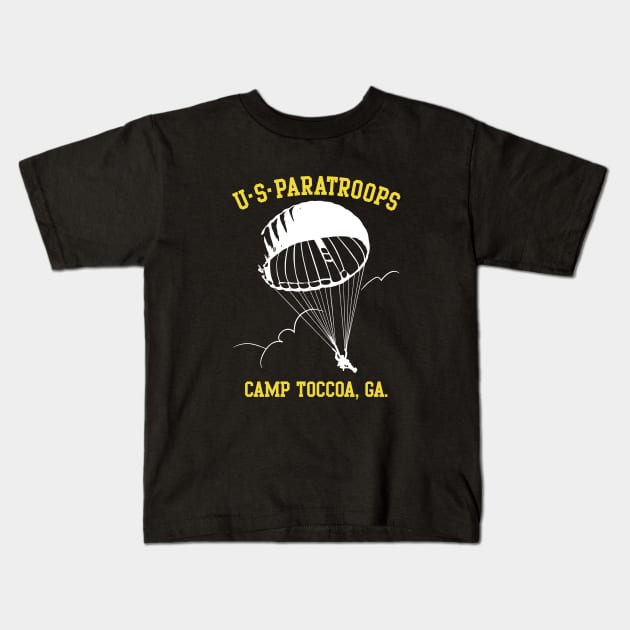 Mod.4 United States Paratroopers Camp Toccoa Kids T-Shirt by parashop